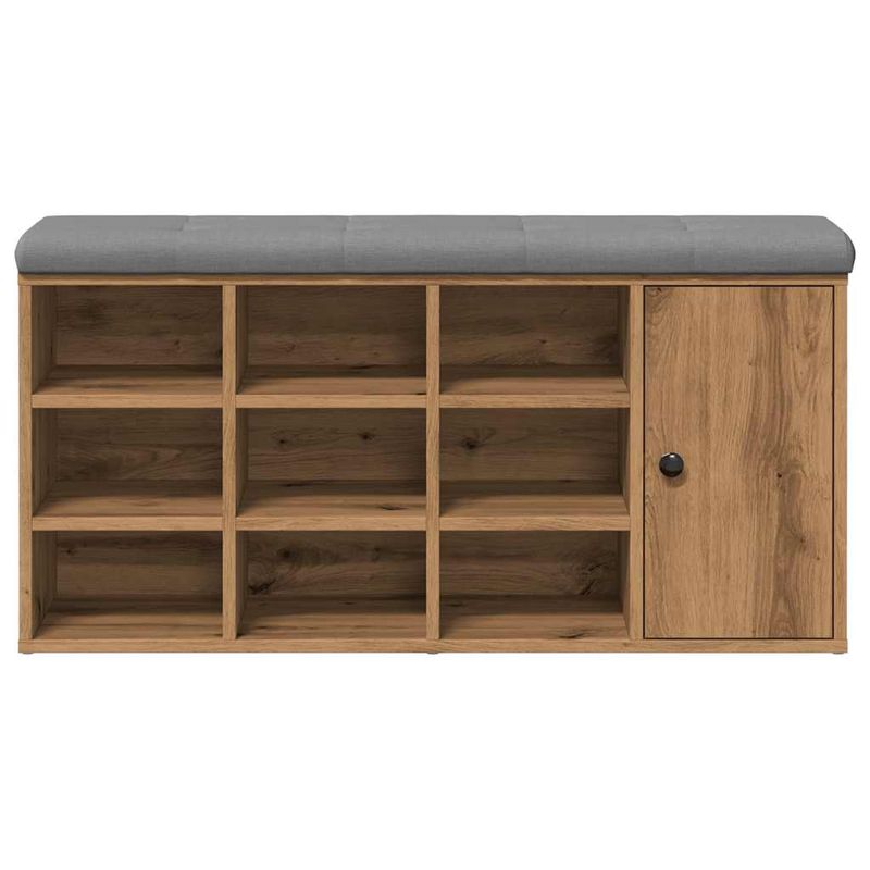 Casa si Gradina - Mobilier - Organizare si depozitare - Bancute - Banca de pantofi Stejar artizanal, 102x32x50 cm lemn prelucrat - Infinity.ro