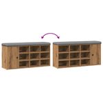 Casa si Gradina - Mobilier - Organizare si depozitare - Bancute - Banca de pantofi Stejar artizanal, 102x32x50 cm lemn prelucrat - Infinity.ro