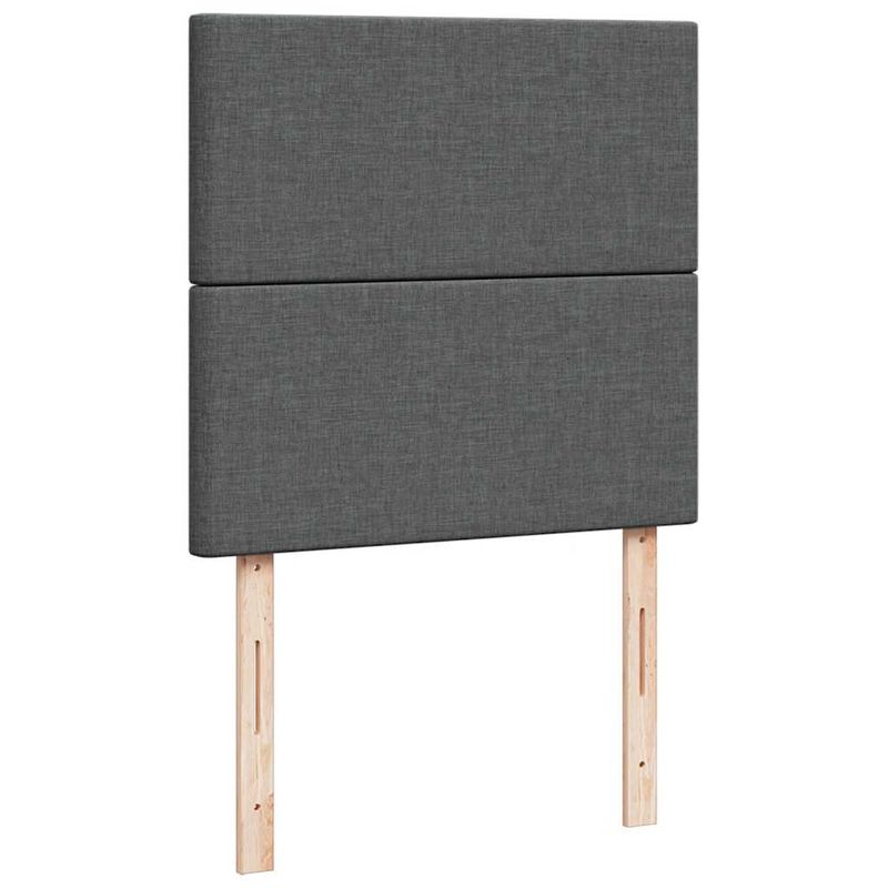 Casa si Gradina - Mobilier - Paturi si accesorii - Paturi - Cadru de pat otoman cu saltele Gri inchis 180x200cm tesatura - Infinity.ro