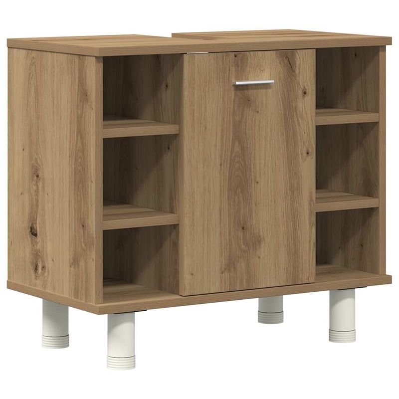 Casa si Gradina - Mobilier - Seturi de mobilier - Seturi baie - Set mobilier de baie, 3 piese, stejar artizanal, lemn prelucrat - Infinity.ro