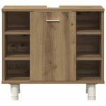 Casa si Gradina - Mobilier - Seturi de mobilier - Seturi baie - Set mobilier de baie, 3 piese, stejar artizanal, lemn prelucrat - Infinity.ro
