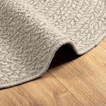 Casa si Gradina - Textile si covoare - Covoare - Covoare casa - Covor „ZIZUR” crem aspect iută pentru interior și exterior, model rotund, mărime diametru 90 cm - Infinity.ro