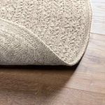 Casa si Gradina - Textile si covoare - Covoare - Covoare casa - Covor „ZIZUR” crem aspect iută pentru interior și exterior, model rotund, mărime diametru 90 cm - Infinity.ro