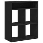 Casa si Gradina - Mobilier - Biblioteci si rafturi - Biblioteci - Dulap cu carti negru 66x31x80 cm lemn prelucrat - Infinity.ro