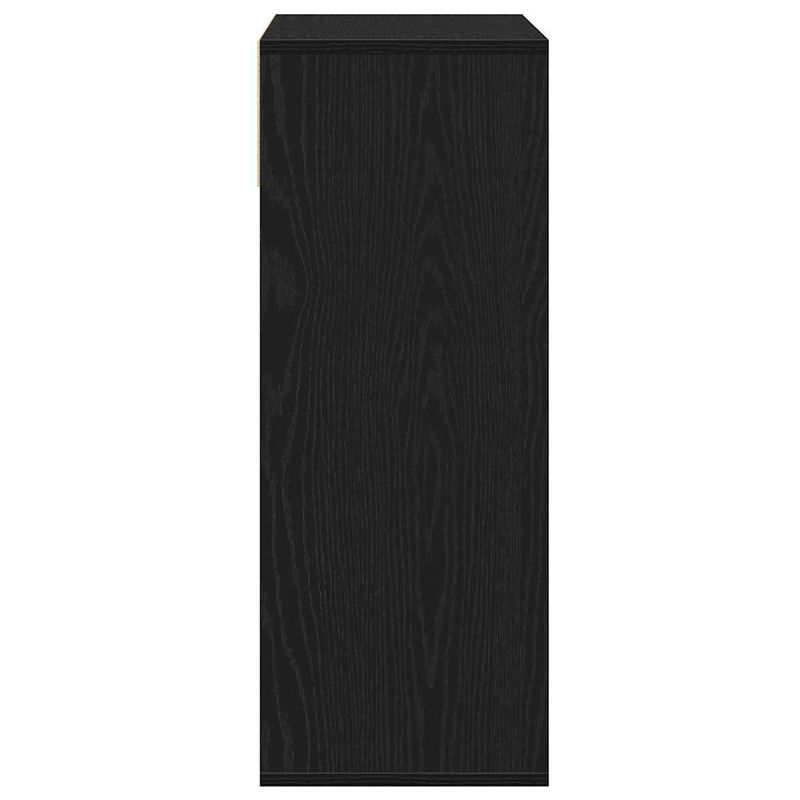 Casa si Gradina - Mobilier - Biblioteci si rafturi - Biblioteci - Dulap cu carti negru 66x31x80 cm lemn prelucrat - Infinity.ro