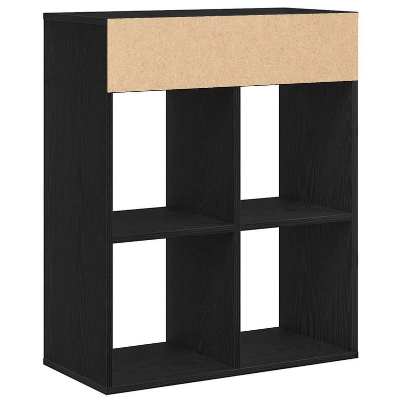 Casa si Gradina - Mobilier - Biblioteci si rafturi - Biblioteci - Dulap cu carti negru 66x31x80 cm lemn prelucrat - Infinity.ro