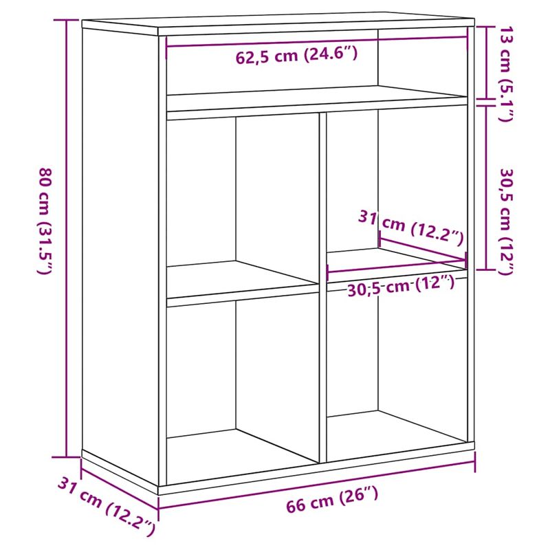 Casa si Gradina - Mobilier - Biblioteci si rafturi - Biblioteci - Dulap cu carti negru 66x31x80 cm lemn prelucrat - Infinity.ro