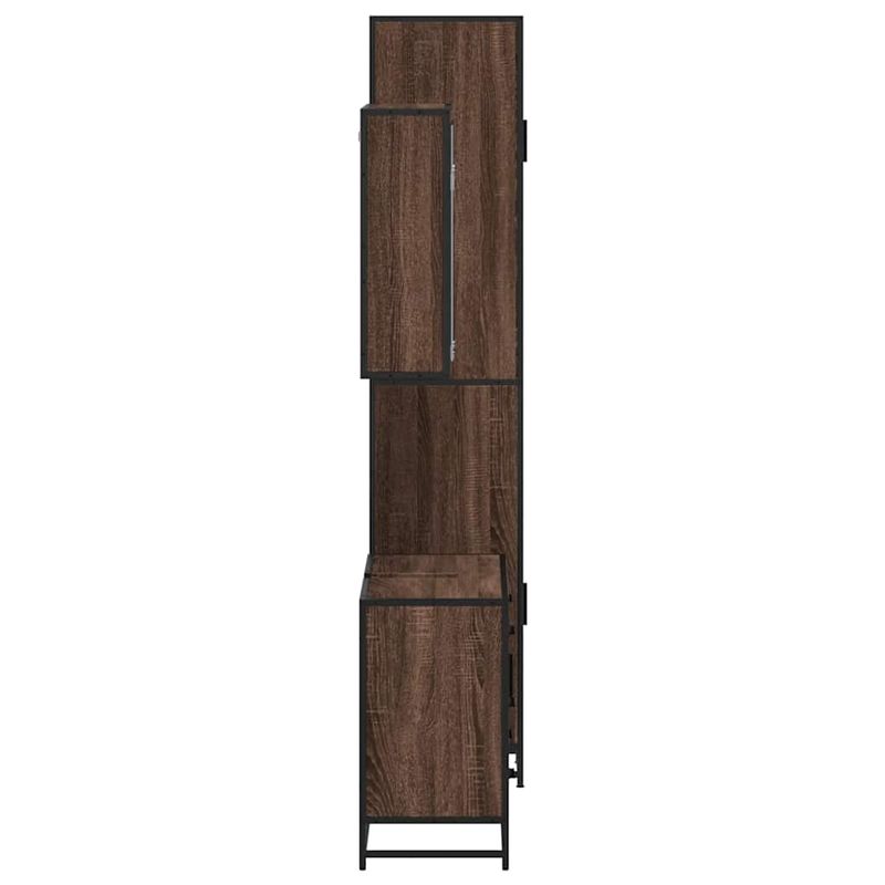 Casa si Gradina - Mobilier - Seturi de mobilier - Seturi baie - Set mobilier de baie, 3 piese, stejar maro, lemn prelucrat - Infinity.ro