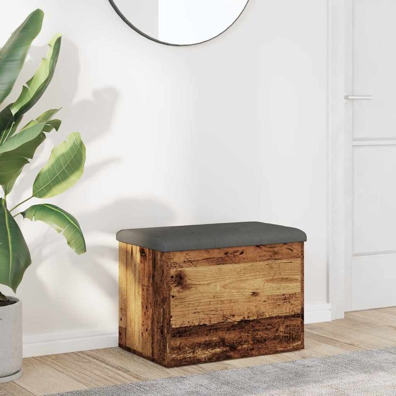 Casa si Gradina - Mobilier - Canapele si coltare - Banchete - Banca de depozitare din lemn vechi 62x42x45 cm lemn prelucrat - Infinity.ro