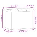 Casa si Gradina - Mobilier - Canapele si coltare - Banchete - Banca de depozitare din lemn vechi 62x42x45 cm lemn prelucrat - Infinity.ro
