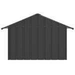 Petshop - Accesorii petshop - Culcusuri si custi - Custi interior si exterior - Casa pentru caini cu acoperis 83x130x85 cm otel galvanizat, antracit - Infinity.ro