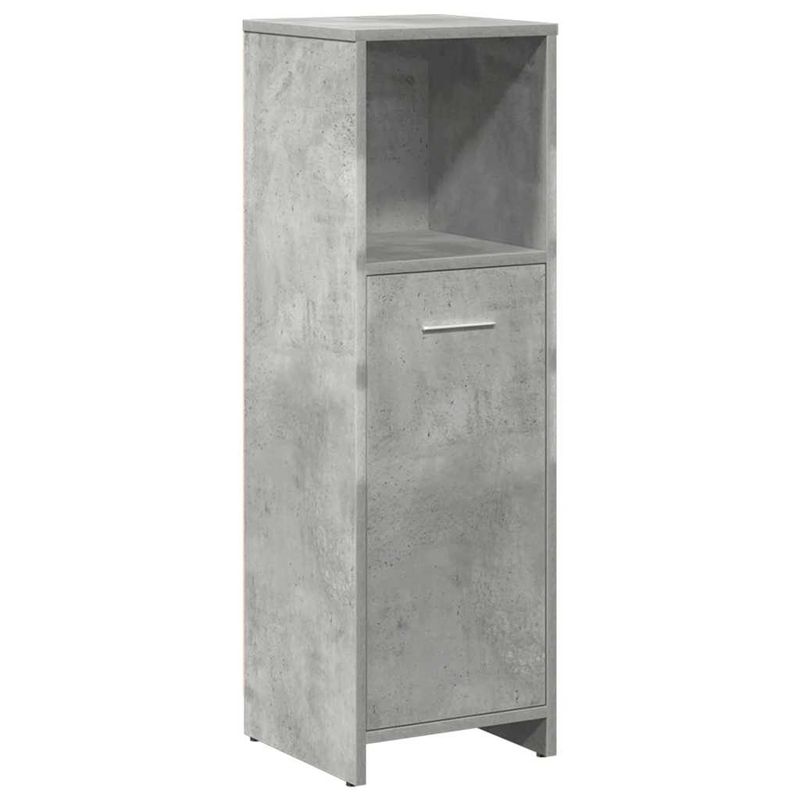 Casa si Gradina - Mobilier - Seturi de mobilier - Seturi baie - Set mobilier de baie, 3 piese, gri beton, lemn compozit - Infinity.ro