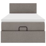 Casa si Gradina - Mobilier - Paturi si accesorii - Paturi - Cadru de pat otoman cu saltea Taupe 90x200cm Material - Infinity.ro