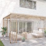 Casa si Gradina - Gradina si terasa - Umbrele si pavilioane - Pavilioane - Prelata transparenta cu ochiuri 6x10 m PVC - Infinity.ro