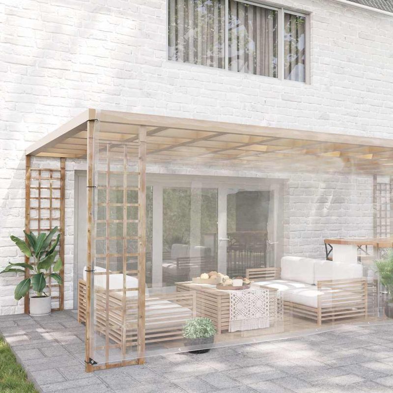 Casa si Gradina - Gradina si terasa - Umbrele si pavilioane - Pavilioane - Prelata transparenta cu ochiuri 6x10 m PVC - Infinity.ro