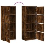 Casa si Gradina - Mobilier - Biblioteci si rafturi - Biblioteci - Biblioteca, stejar fumuriu, 40x24x102 cm, lemn prelucrat - Infinity.ro