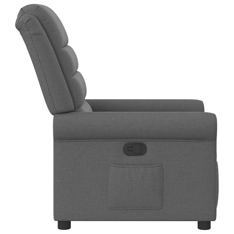 Casa si Gradina - Mobilier - Scaune si fotolii - Fotolii - Fotoliu rabatabil, gri inchis, material textil - Infinity.ro