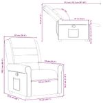 Casa si Gradina - Mobilier - Scaune si fotolii - Fotolii - Fotoliu rabatabil, gri inchis, material textil - Infinity.ro