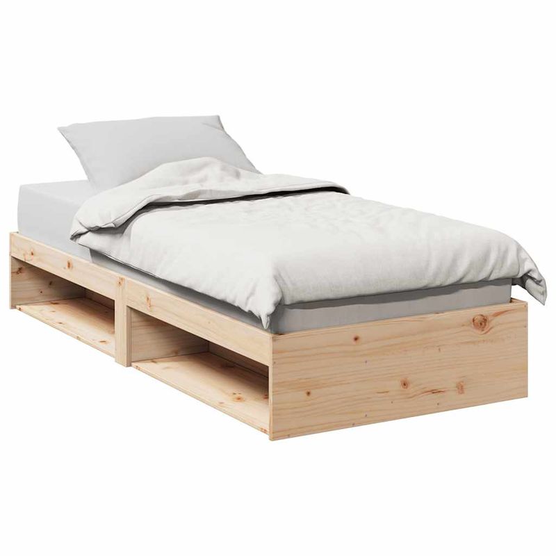 Casa si Gradina - Mobilier - Paturi si accesorii - Paturi - Pat de zi fara saltea 100x200 cm din lemn masiv de pin - Infinity.ro