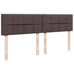 Casa si Gradina - Mobilier - Paturi si accesorii - Paturi - Cadru de pat otoman cu saltele tesatura maro inchis 180x200cm - Infinity.ro