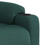 Ingrijire personala si Cosmetice - Sanatate si wellness - Articole wellness - Fotolii de masaj - Fotoliu rabatabil de masaj, cu ridicare, verde inchis, textil - Infinity.ro