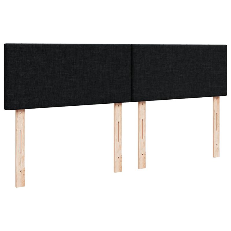 Casa si Gradina - Mobilier - Paturi si accesorii - Paturi - Cadru de pat otoman cu saltea tesatura neagra 160x200cm - Infinity.ro