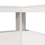 Casa si Gradina - Mobilier - Paturi si accesorii - Paturi - Pat cu biblioteca fara saltea, alb, 120x190 cm, lemn masiv pin - Infinity.ro