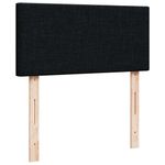 Casa si Gradina - Mobilier - Paturi si accesorii - Paturi - Cadru de pat otoman cu saltea tesatura neagra 100x200cm - Infinity.ro