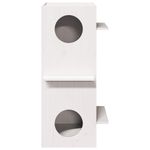 Petshop - Accesorii petshop - Jucarii animale - Ansambluri de joaca - Casa pentru pisici alba 43x43x90 cm din lemn masiv de pin - Infinity.ro