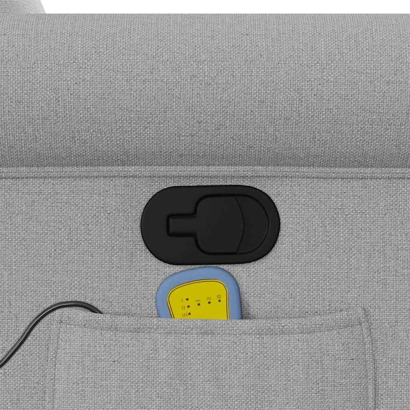 Ingrijire personala si Cosmetice - Sanatate si wellness - Articole wellness - Fotolii de masaj - Scaun de masaj in picioare, inclinat, tesatura gri nor - Infinity.ro