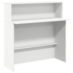 Casa si Gradina - Mobilier - Mese si birouri - Birouri - Birou de receptie alb 100x50x103,5 cm din lemn prelucrat - Infinity.ro