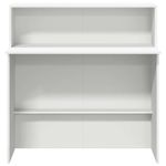 Casa si Gradina - Mobilier - Mese si birouri - Birouri - Birou de receptie alb 100x50x103,5 cm din lemn prelucrat - Infinity.ro