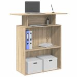 Casa si Gradina - Mobilier - Mese si birouri - Birouri - Birou de receptie Stejar Sonoma 100x40x104 cm Lemn prelucrat - Infinity.ro