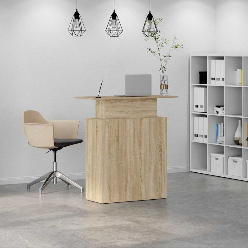 Casa si Gradina - Mobilier - Mese si birouri - Birouri - Birou de receptie Stejar Sonoma 100x40x104 cm Lemn prelucrat - Infinity.ro