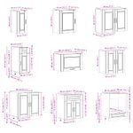 Casa si Gradina - Mobilier - Comode si corpuri - Corpuri bucatarie - Set dulap de bucatarie din 14 piese „Porto” stejar afumat Lemn - Infinity.ro