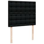 Casa si Gradina - Mobilier - Paturi si accesorii - Paturi - Cadru de pat otoman cu saltele, catifea neagra 120x200cm - Infinity.ro