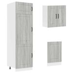 Casa si Gradina - Mobilier - Comode si corpuri - Corpuri bucatarie - Set de dulapuri de bucatarie 8 piese „Kalmar” lemn Sonoma gri - Infinity.ro