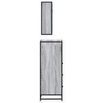 Casa si Gradina - Mobilier - Seturi de mobilier - Seturi baie - Set mobilier de baie, 3 piese, gri sonoma, lemn prelucrat - Infinity.ro
