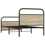 Casa si Gradina - Mobilier - Paturi si accesorii - Paturi - Cadru pat fara saltea, stejar sonoma 100x190 cm lemn prelucrat - Infinity.ro