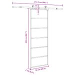 Casa si Gradina - Constructii - Usi interior, exterior si garaj - Usi interior - Usa glisanta cu set feronerie, 76x205 cm, sticla ESG/aluminiu - Infinity.ro