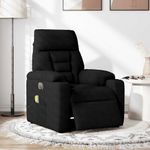 Ingrijire personala si Cosmetice - Sanatate si wellness - Articole wellness - Fotolii de masaj - Fotoliu de masaj rabatabil electric, negru, microfibra - Infinity.ro