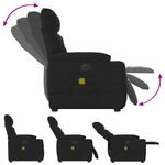 Ingrijire personala si Cosmetice - Sanatate si wellness - Articole wellness - Fotolii de masaj - Fotoliu de masaj rabatabil electric, negru, microfibra - Infinity.ro