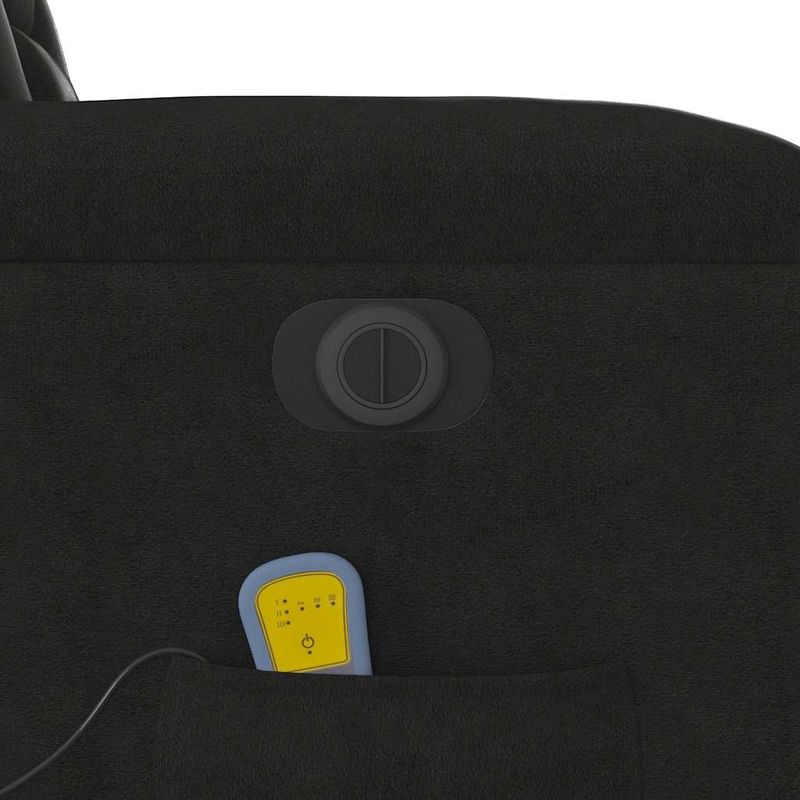 Ingrijire personala si Cosmetice - Sanatate si wellness - Articole wellness - Fotolii de masaj - Fotoliu de masaj rabatabil electric, negru, microfibra - Infinity.ro