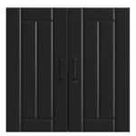 Casa si Gradina - Mobilier - Comode si corpuri - Corpuri bucatarie - Dulap de bucatarie „Lucca” lemn prelucrat negru, model 1x dulap de perete (2 uși), mărime 60x31x60 cm - Infinity.ro