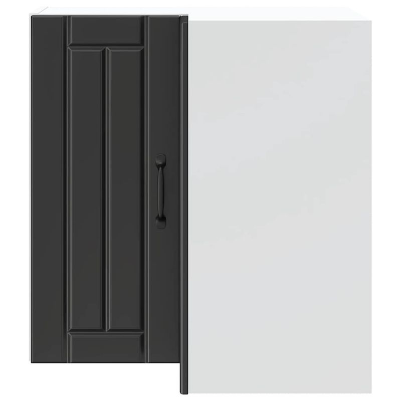 Casa si Gradina - Mobilier - Comode si corpuri - Corpuri bucatarie - Dulap de colt de bucatarie „Lucca” din lemn negru prelucrat - Infinity.ro
