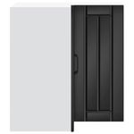 Casa si Gradina - Mobilier - Comode si corpuri - Corpuri bucatarie - Dulap de colt de bucatarie „Lucca” din lemn negru prelucrat - Infinity.ro