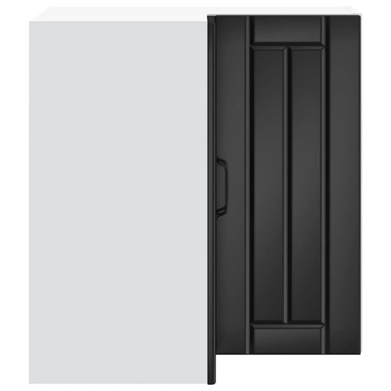Casa si Gradina - Mobilier - Comode si corpuri - Corpuri bucatarie - Dulap de colt de bucatarie „Lucca” din lemn negru prelucrat - Infinity.ro