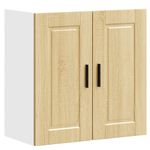 Casa si Gradina - Mobilier - Comode si corpuri - Corpuri bucatarie - Dulap de bucatarie "Porto" din lemn de stejar sonoma, model 1x dulap de perete (2 uși), mărime 60x31x60 cm - Infinity.ro