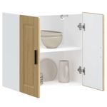 Casa si Gradina - Mobilier - Comode si corpuri - Corpuri bucatarie - Dulap de bucatarie "Porto" din lemn de stejar sonoma, model 1x dulap de perete (2 uși), mărime 60x31x60 cm - Infinity.ro