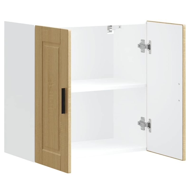 Casa si Gradina - Mobilier - Comode si corpuri - Corpuri bucatarie - Dulap de bucatarie "Porto" din lemn de stejar sonoma, model 1x dulap de perete (2 uși), mărime 60x31x60 cm - Infinity.ro